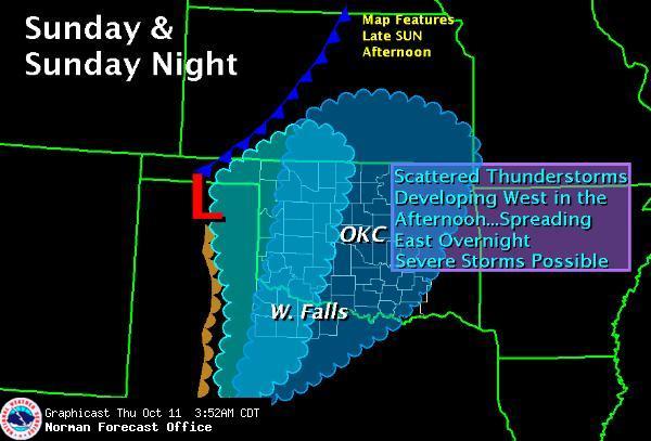 OUN Thurs forecast for 10/14/07