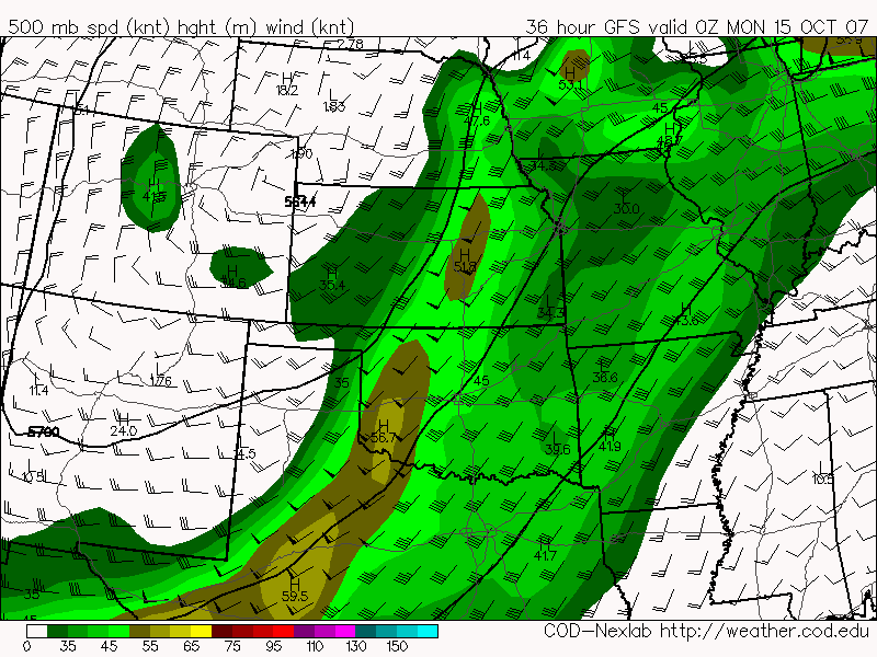 10.14.07 GFS 500 winds 0z